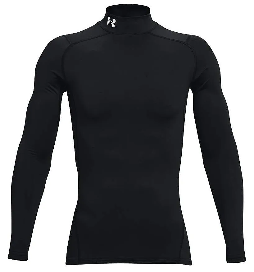 camisa Under Armour ColdGear Armour Compression Mock LS - 001/Black/White - men´s