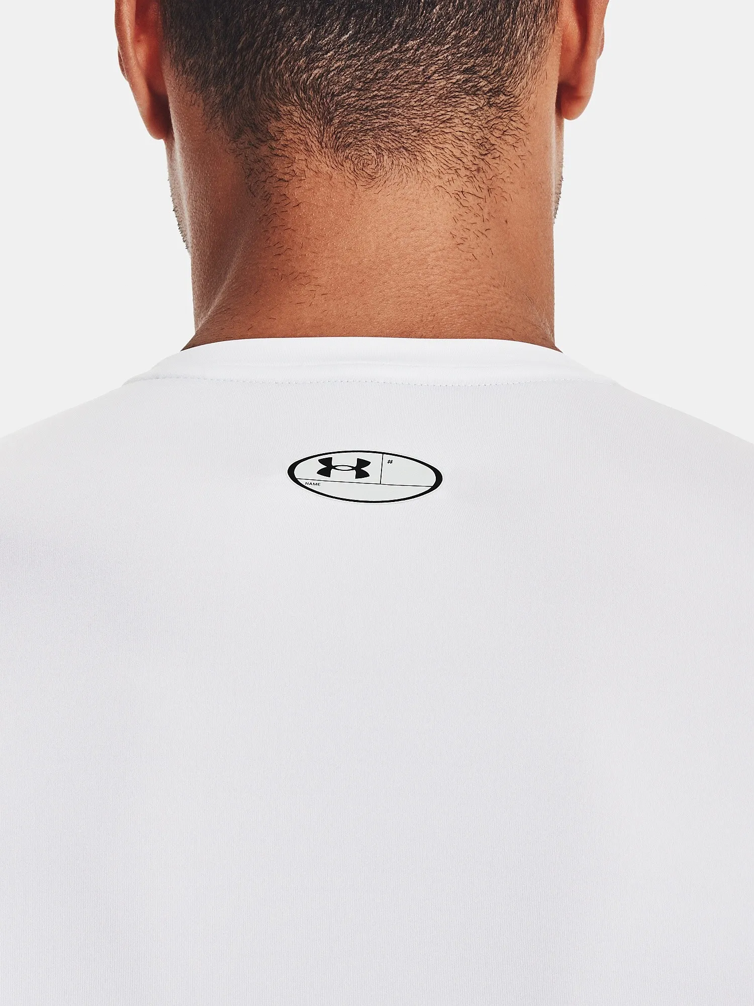 camisa Under Armour HeatGear Armour Compression LS - White/Black - men´s