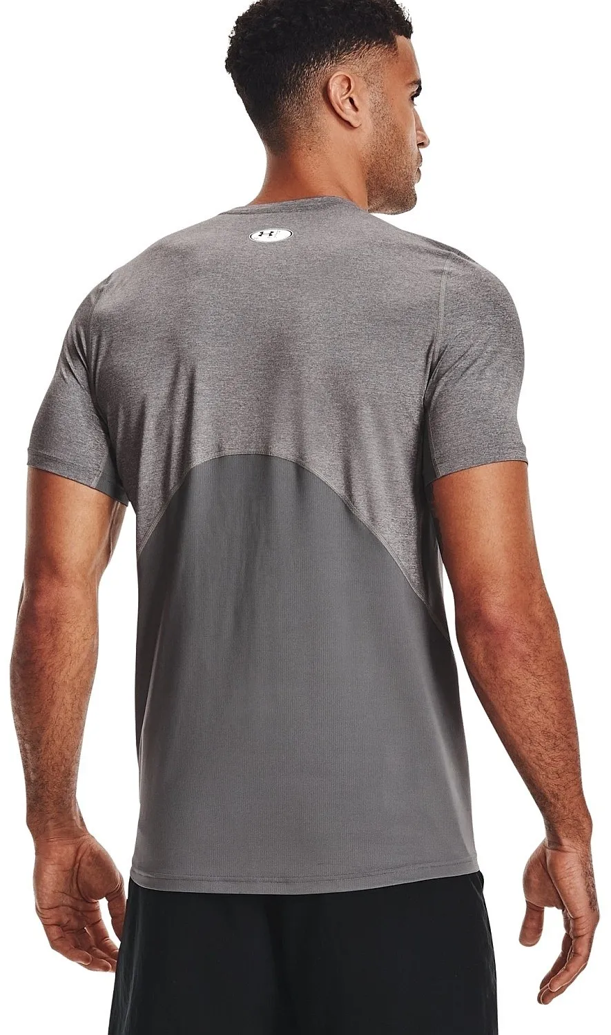 camisa Under Armour HeatGear Armour Fitted - 090/Carbon Heather/Black - men´s