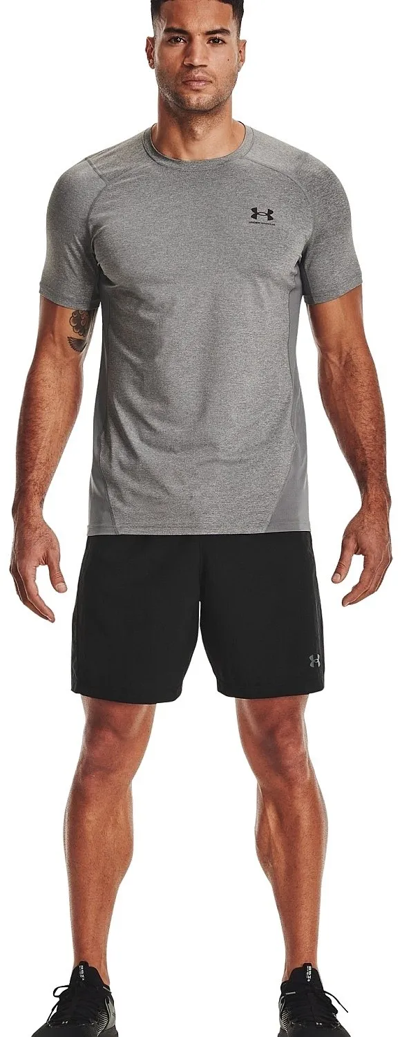 camisa Under Armour HeatGear Armour Fitted - 090/Carbon Heather/Black - men´s