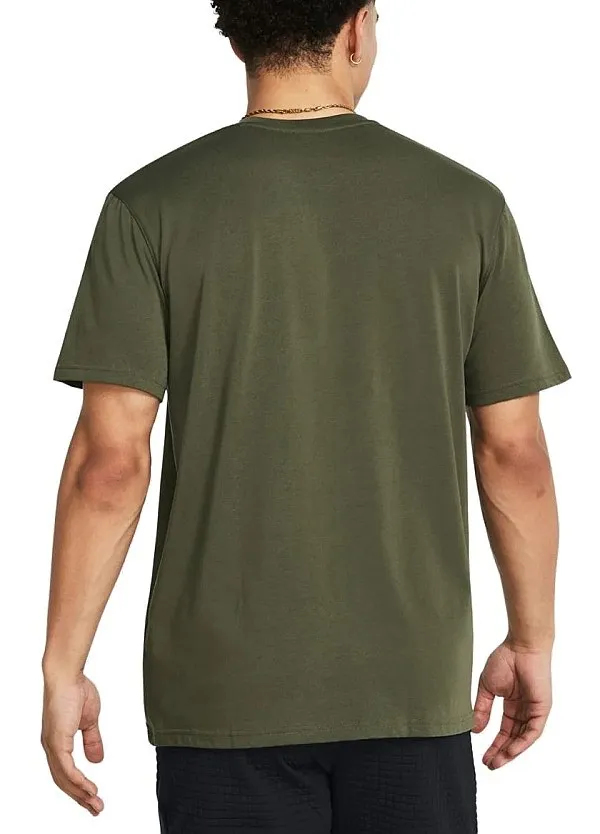 camisa Under Armour Heavyweight Hoops Certified - Marine OD Green/White - men´s