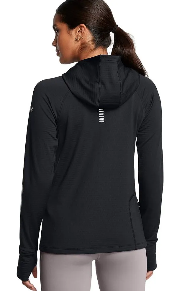 camisa Under Armour Launch Cold Weather Balaclava Hoodie LS - Black/Reflective - women´s