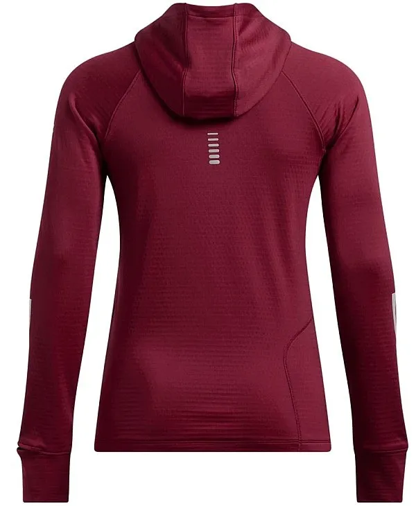 camisa Under Armour Launch Cold Weather Balaclava Hoodie LS - Cardinal/Reflective - women´s