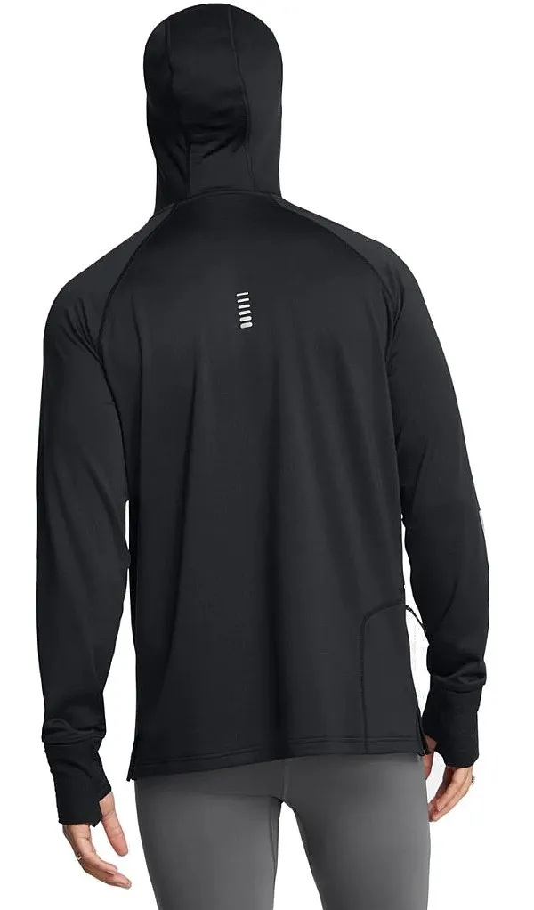 camisa Under Armour Launch Elite Cold Weather Balaclava Hoodie LS - Black/Reflective - men´s