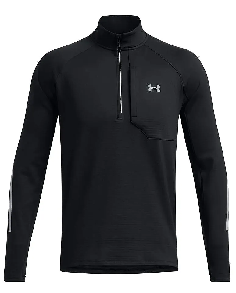 camisa Under Armour Launch Elite Cold Weatlher Half Zip LS - Black/Reflective - men´s