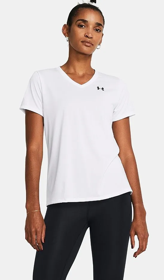 camisa Under Armour Tech SSV Solid - White/Black - women´s