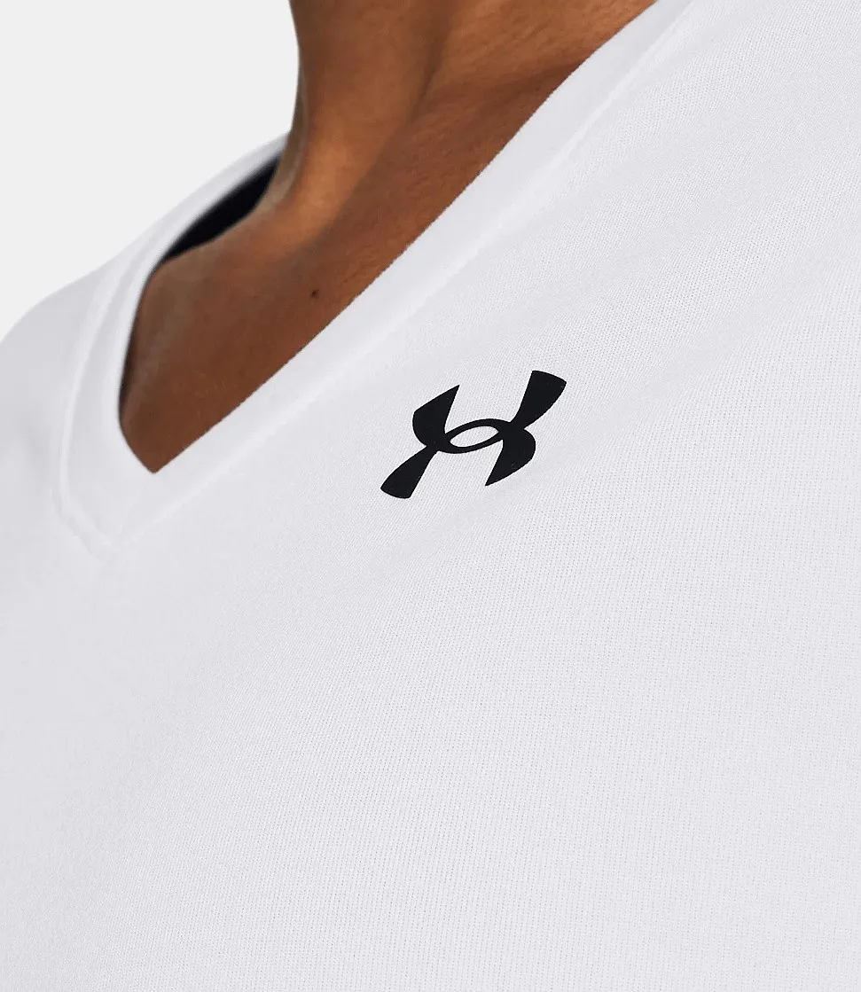 camisa Under Armour Tech SSV Solid - White/Black - women´s