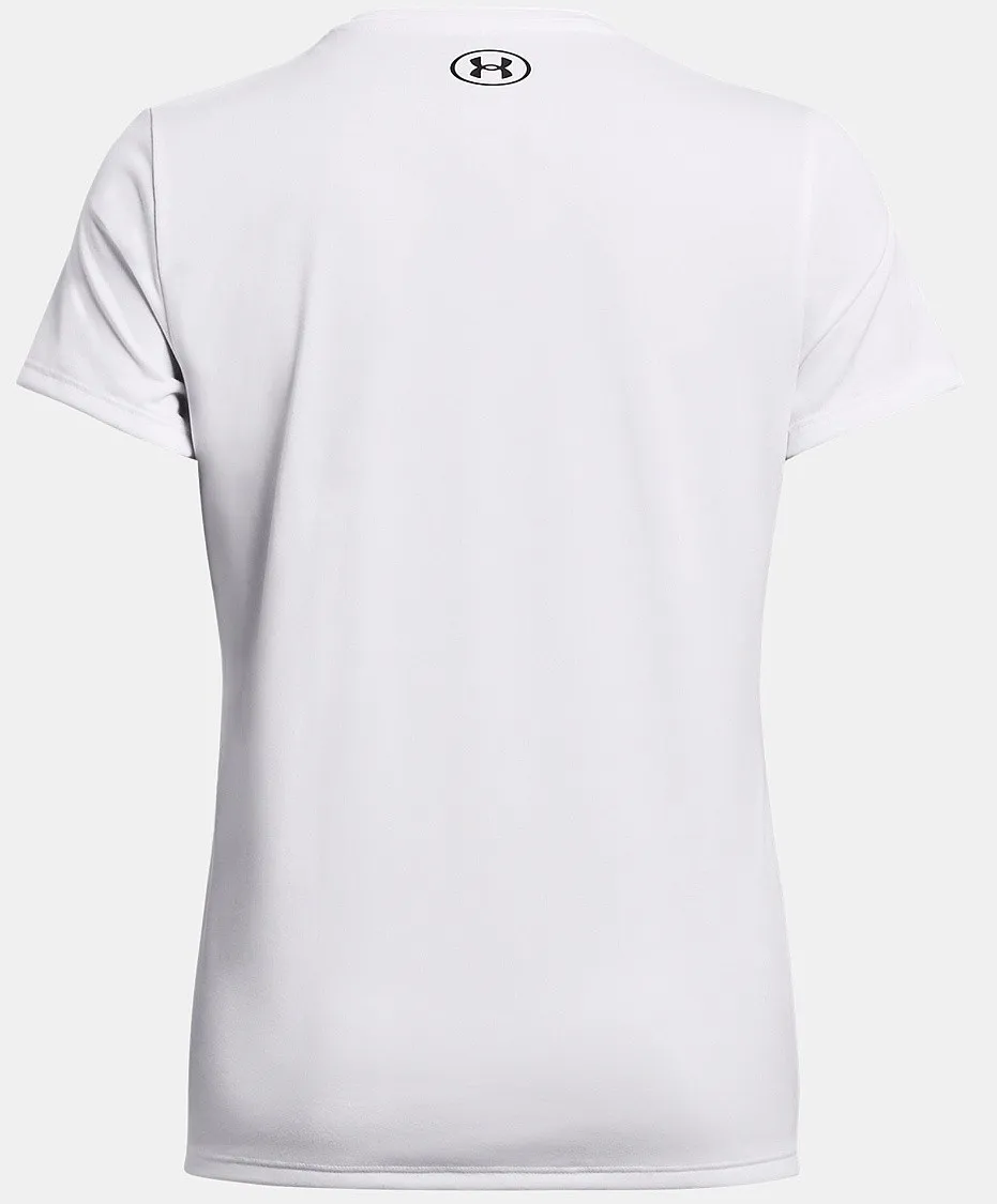 camisa Under Armour Tech SSV Solid - White/Black - women´s