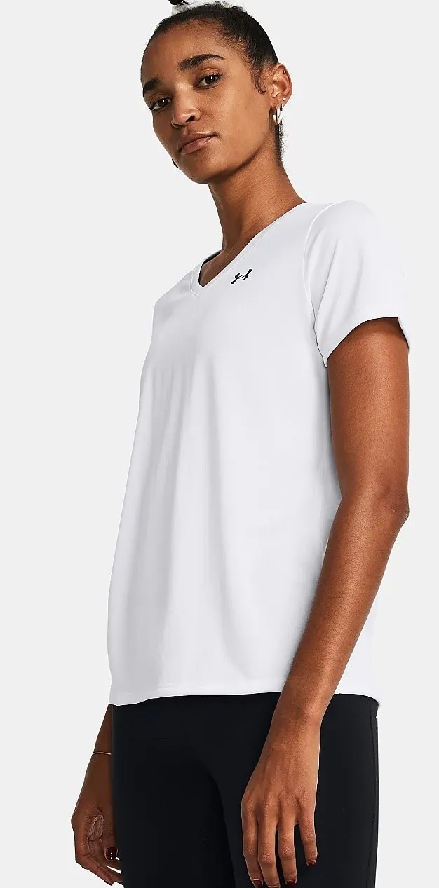 camisa Under Armour Tech SSV Solid - White/Black - women´s