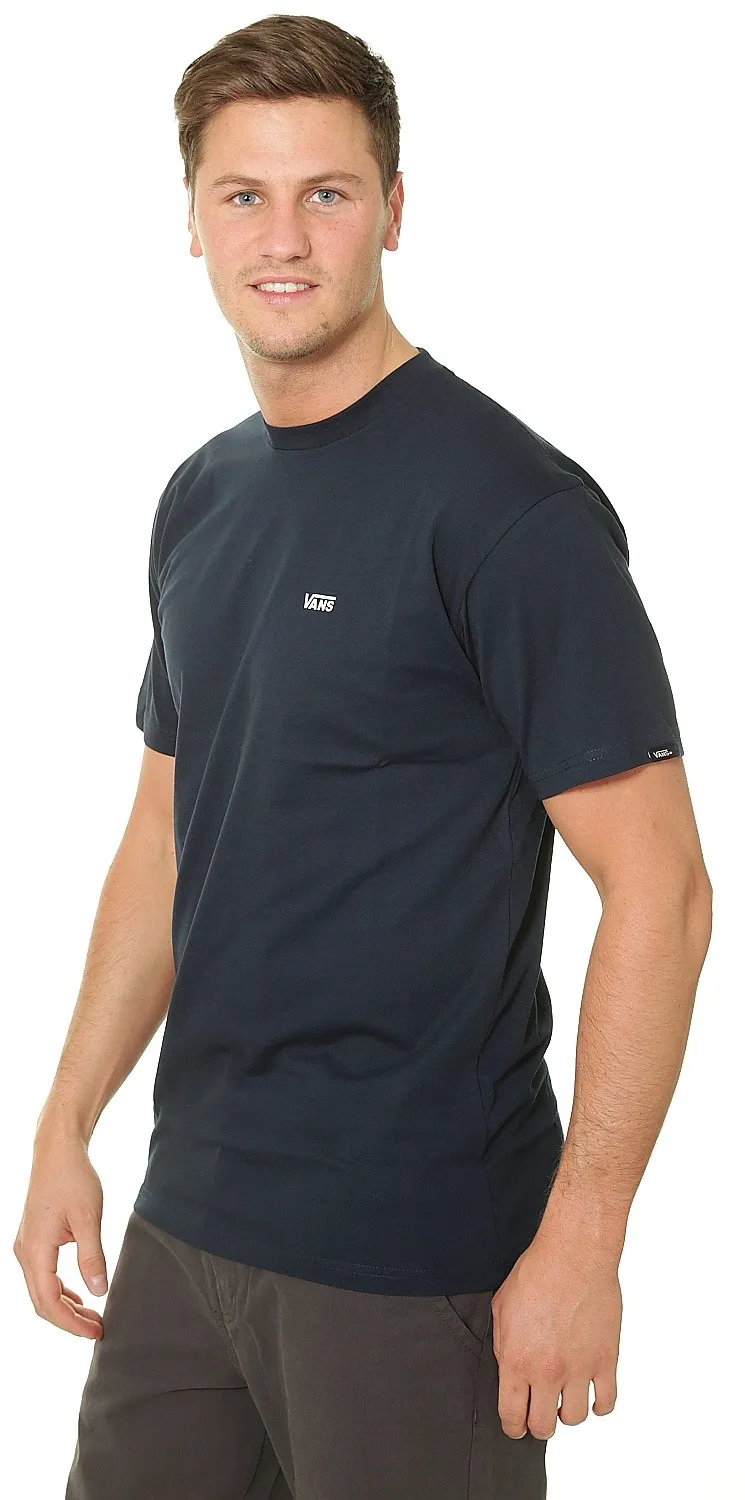 camisa Vans Left Chest Logo - Navy/White - men´s