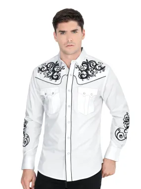 Camisa Vaquera Bordada MON-3503