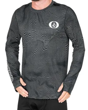 camisa Volcom V-Science Crew LS - Black Print - men´s