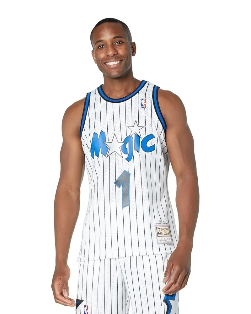 Camiseta mitchell & ness blanca orlando magic hardaway swingman jersey