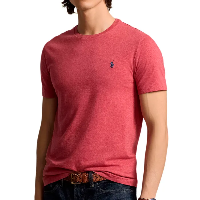 Camiseta Polo Custom slim fit jersey – Red Heather