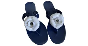 Carolina Herrera Zapatilla de playa / piscina Azul oscuro 