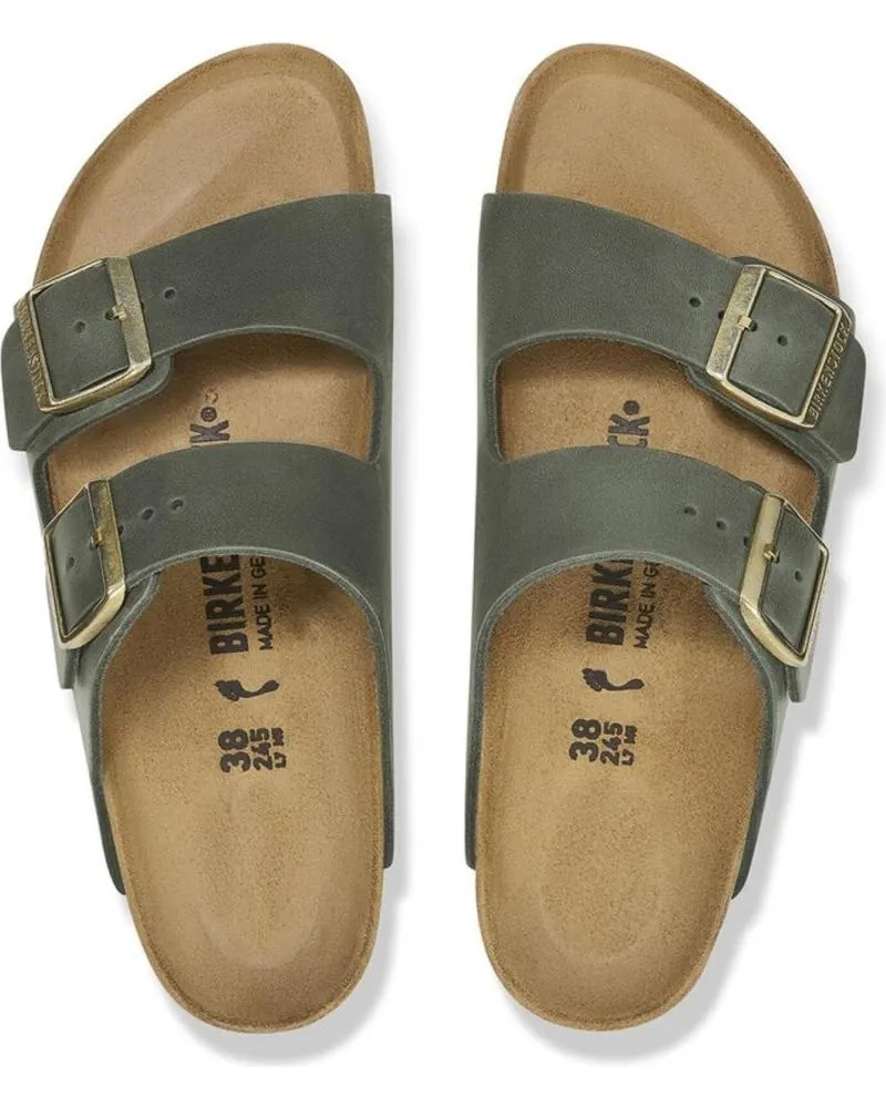 Chanclas BIRKENSTOCK  de Mujer ARIZONA WAXY LEATHER  KAKI