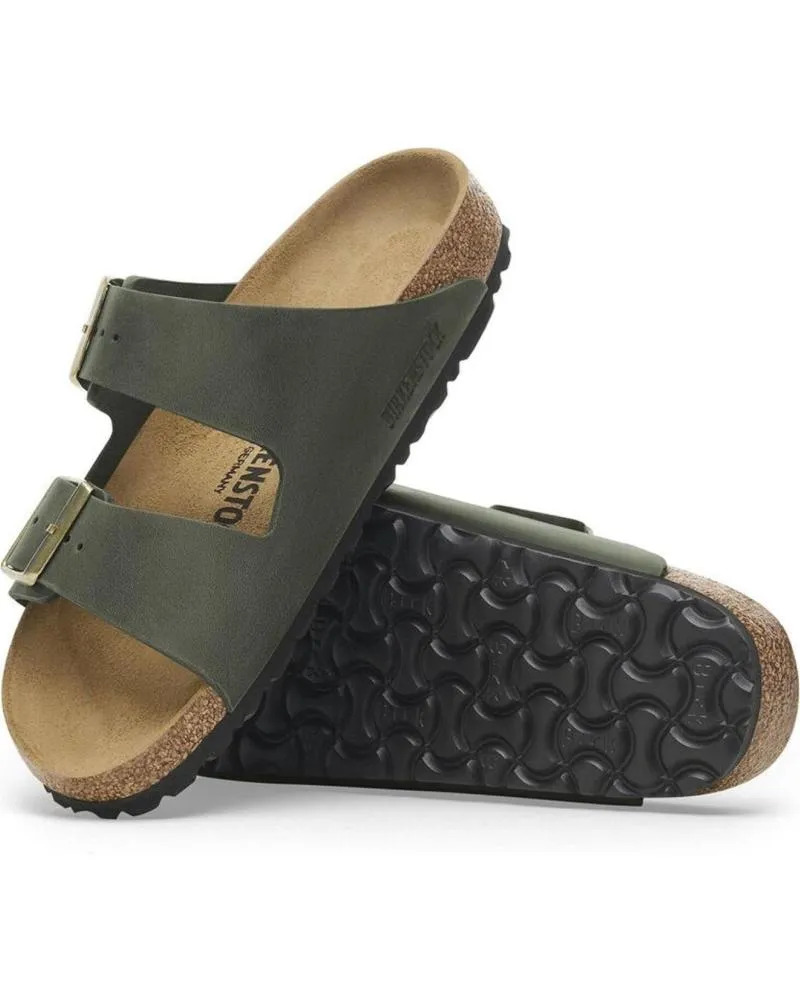 Chanclas BIRKENSTOCK  de Mujer ARIZONA WAXY LEATHER  KAKI