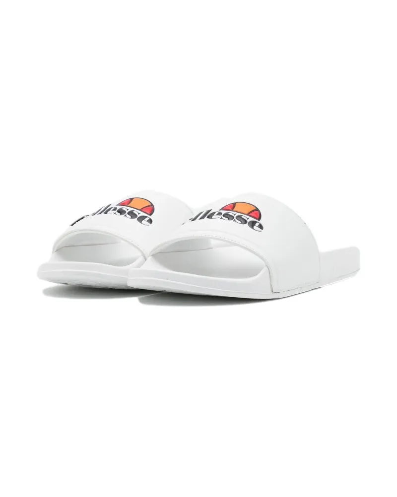 Chanclas ellesse blanca logo estampado pala