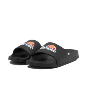 Chanclas ellesse negra logo estampado pala