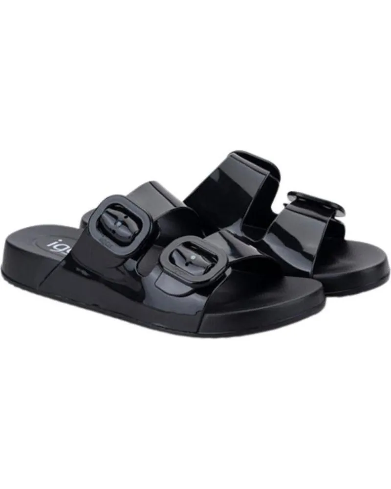 Chanclas IGOR  de Mujer CHANCLAS MUJER HABANA BRILLO VARIOS S10334  NEGRO