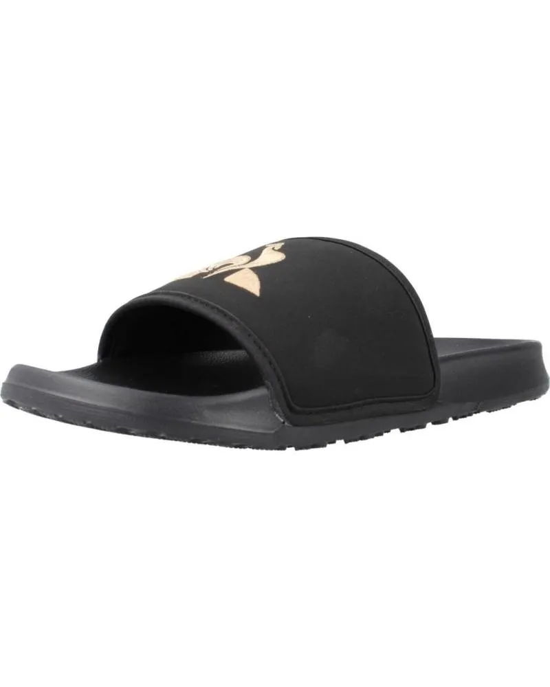 Chanclas LE COQ SPORTIF  de Hombre CHANCLAS SLIDE BINDING METALLIC  NEGRO