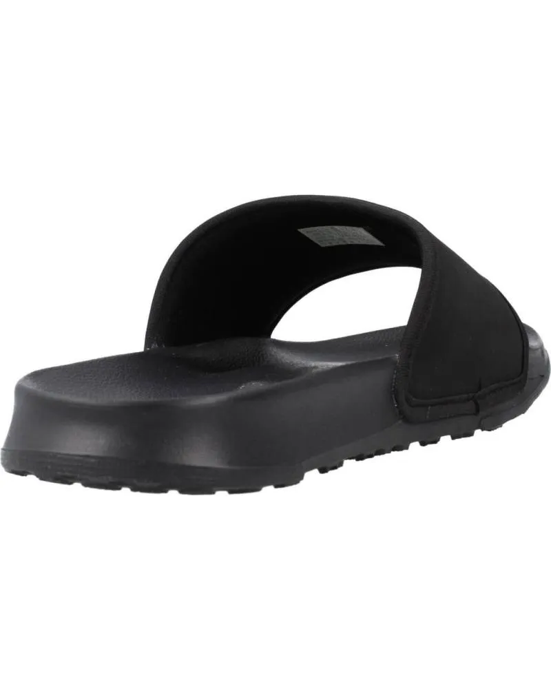 Chanclas LE COQ SPORTIF  de Hombre CHANCLAS SLIDE BINDING METALLIC  NEGRO