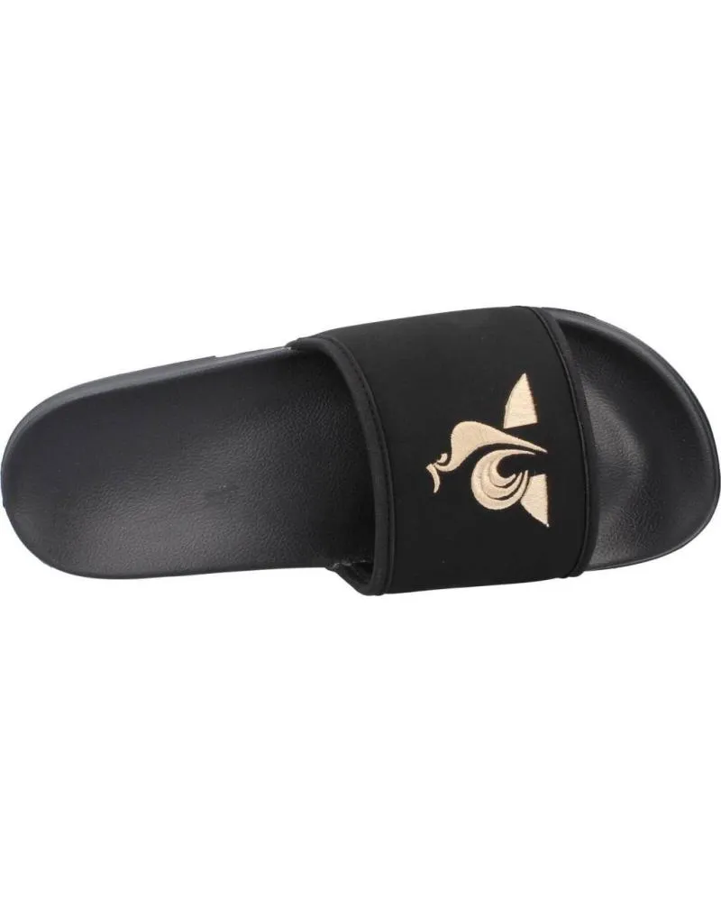 Chanclas LE COQ SPORTIF  de Hombre CHANCLAS SLIDE BINDING METALLIC  NEGRO