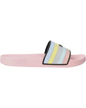 Chanclas MUNICH  de Mujer FLAT SLIDER MULTISTRIPE  ROSA