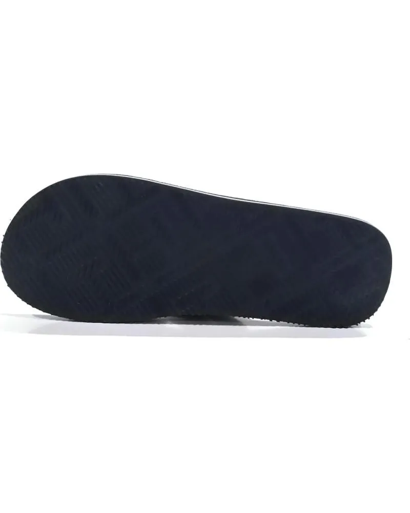 Chanclas TOMMY HILFIGER  de Hombre CHANCLA CASUAL EN TEXTIL Y PIEL  NEGRO