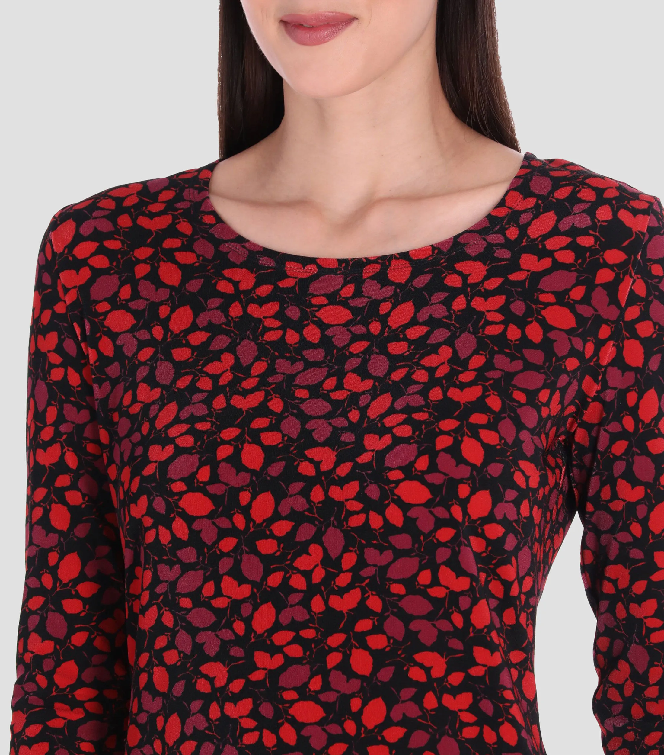 Charme Blusa con estampado manga 3,4 Petite Mujer