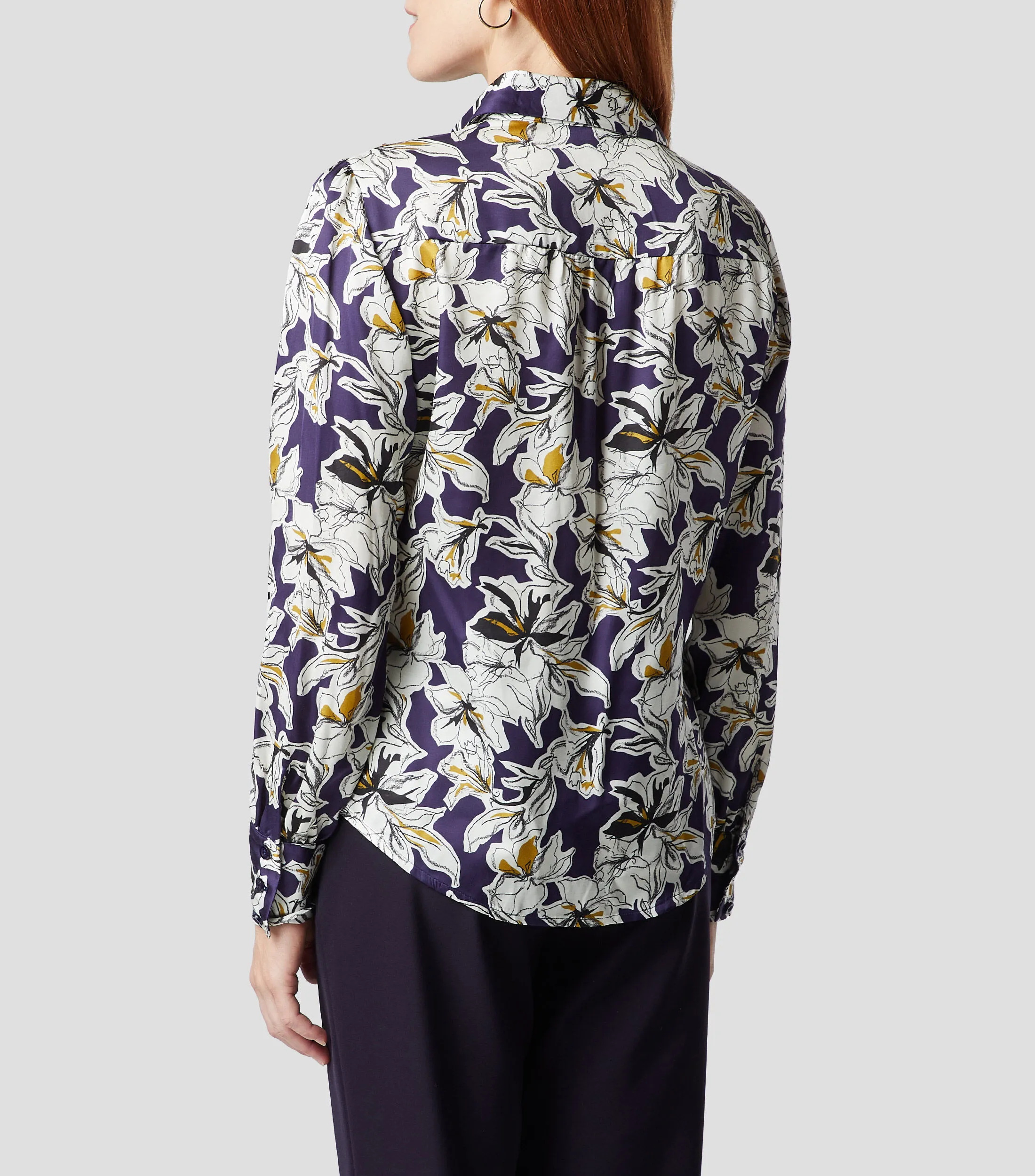 Chester & Peck Camisa estampada manga larga Mujer