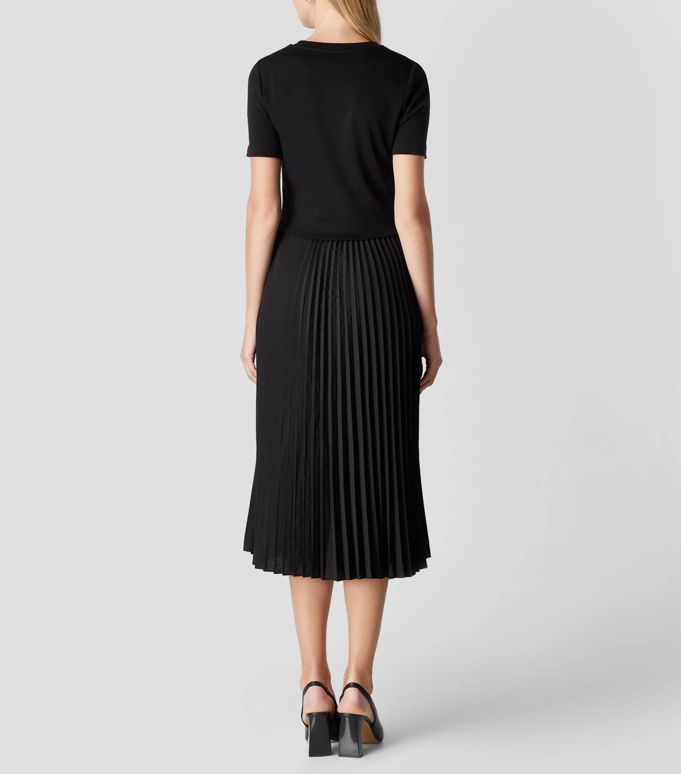 Claudie Pierlot Vestido largo con tablas Mujer