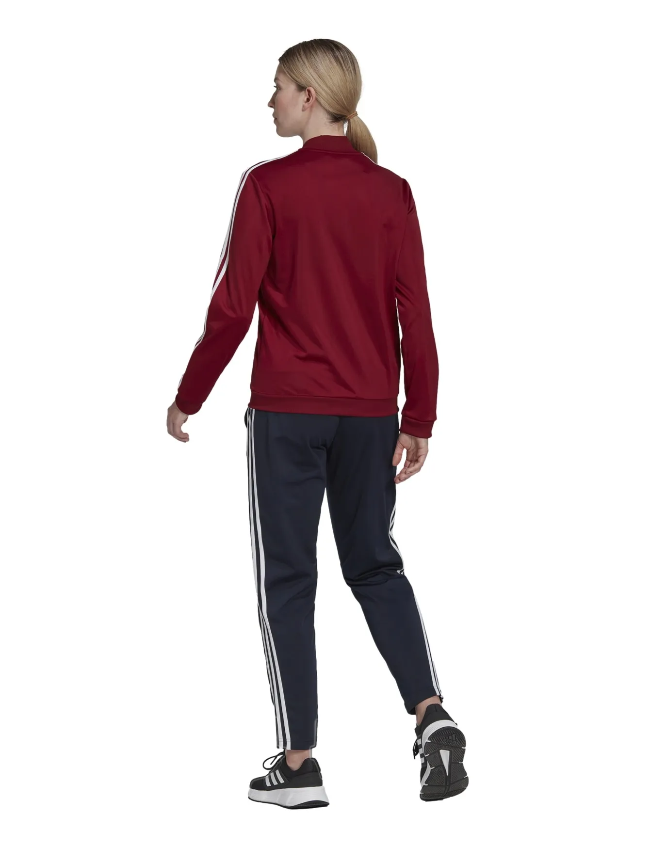 Conjunto Adidas Essentials Tinto Para Mujer