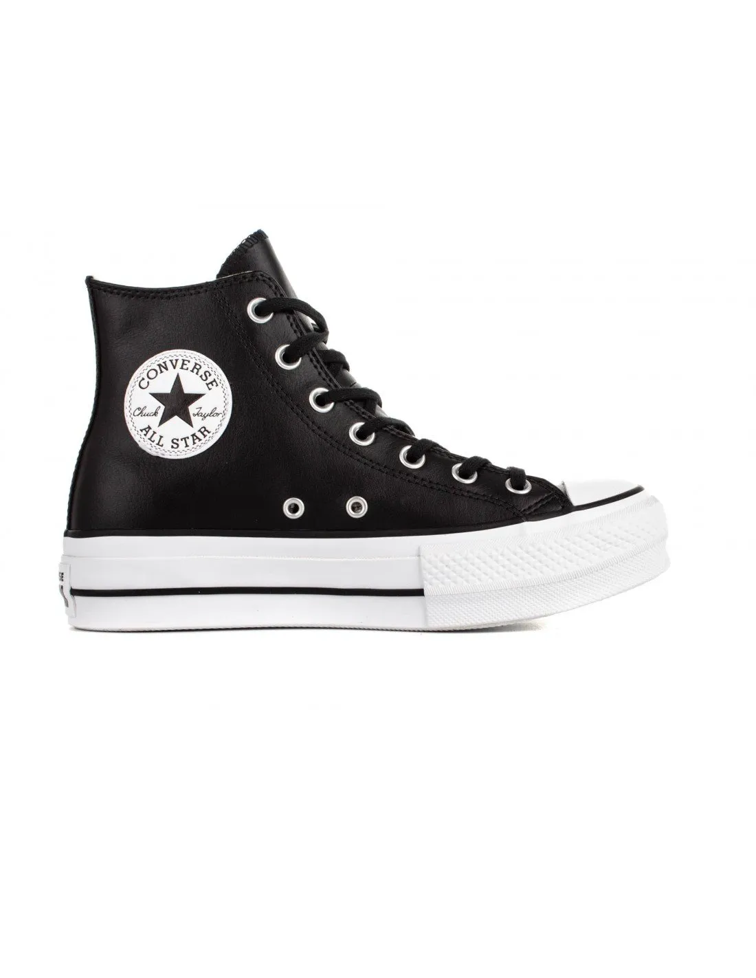 CONVERSE - Zapatillas negras Chuck Taylor All Star Lift Clean Hi 561675C Mujer