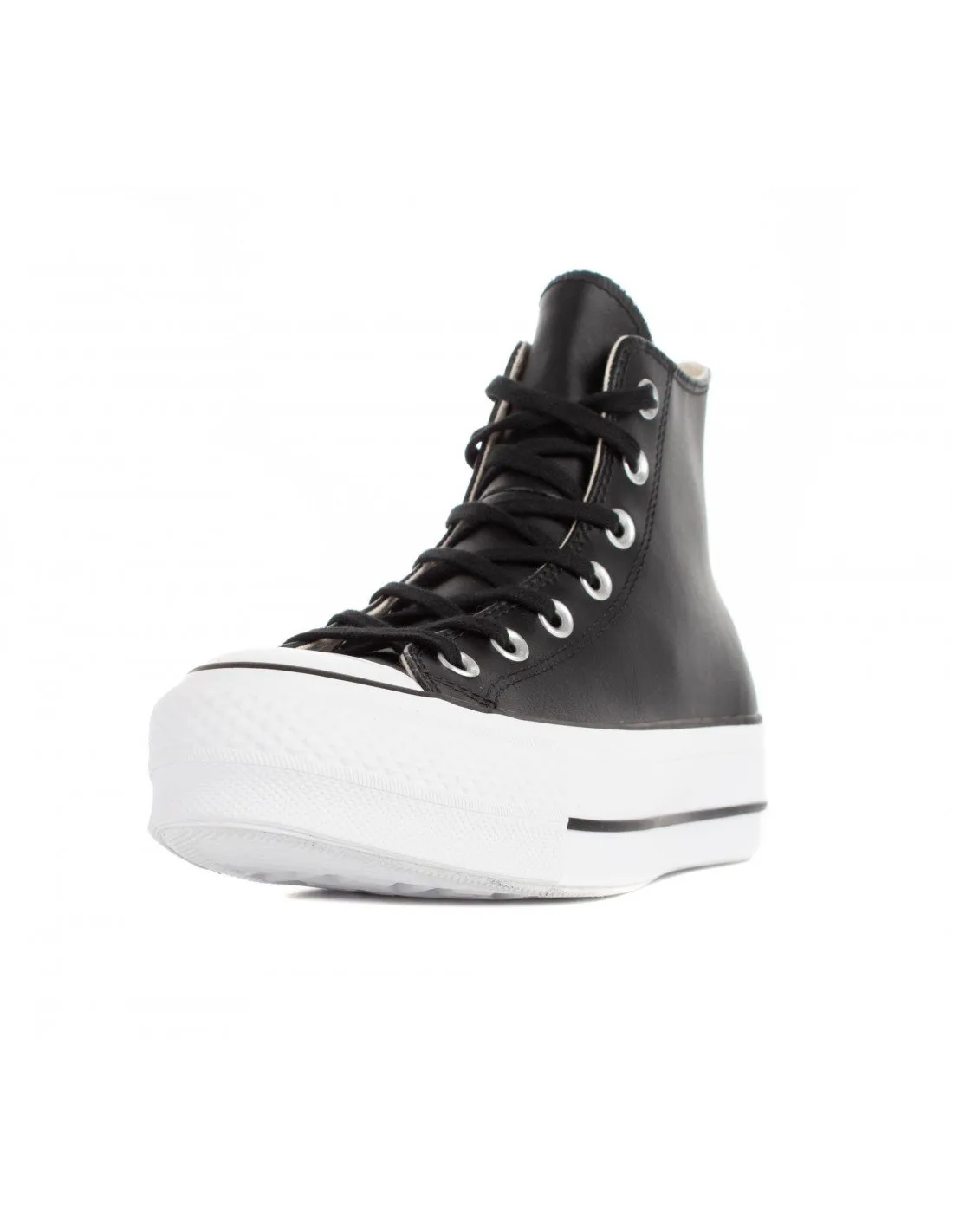 CONVERSE - Zapatillas negras Chuck Taylor All Star Lift Clean Hi 561675C Mujer