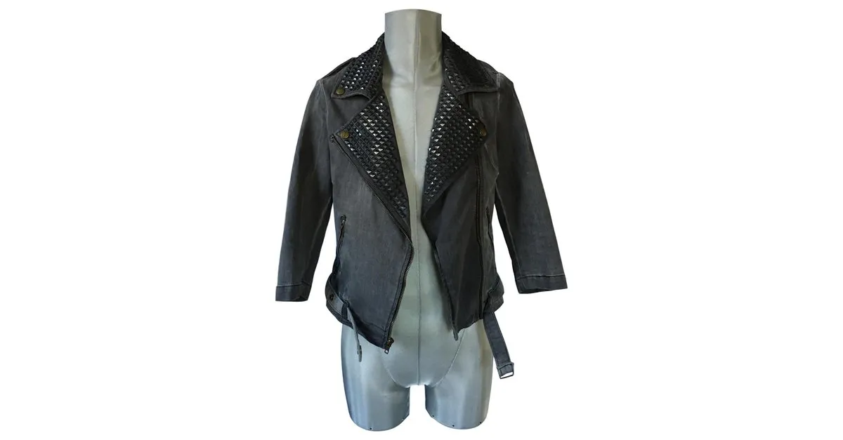 Current Elliott Chaqueta de motorista Plata Dorado Gris 