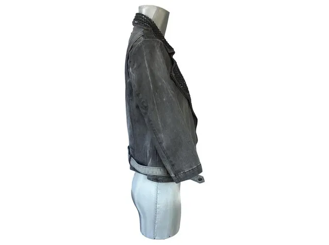 Current Elliott Chaqueta de motorista Plata Dorado Gris 