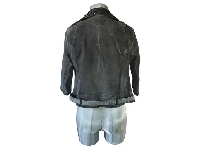 Current Elliott Chaqueta de motorista Plata Dorado Gris 