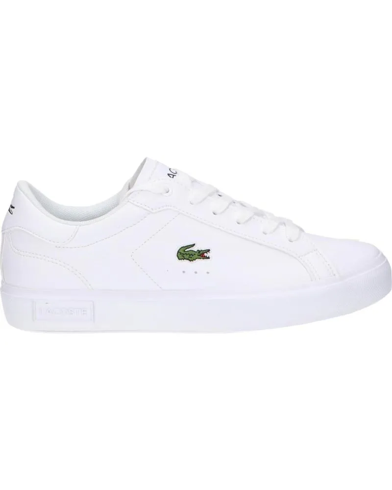 Deportivas de Mujer y Hombre y Niña y Niño LACOSTE 41SUJ0014 POWERCOURT 21G WHT-WHT