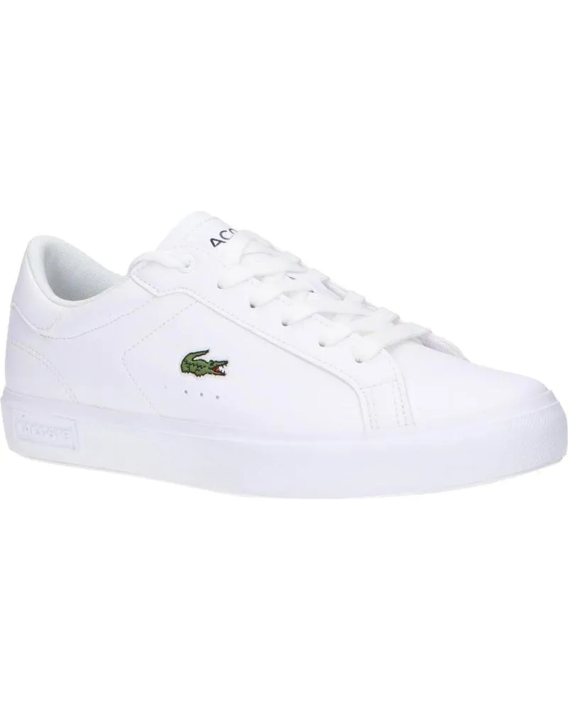 Deportivas de Mujer y Hombre y Niña y Niño LACOSTE 41SUJ0014 POWERCOURT 21G WHT-WHT