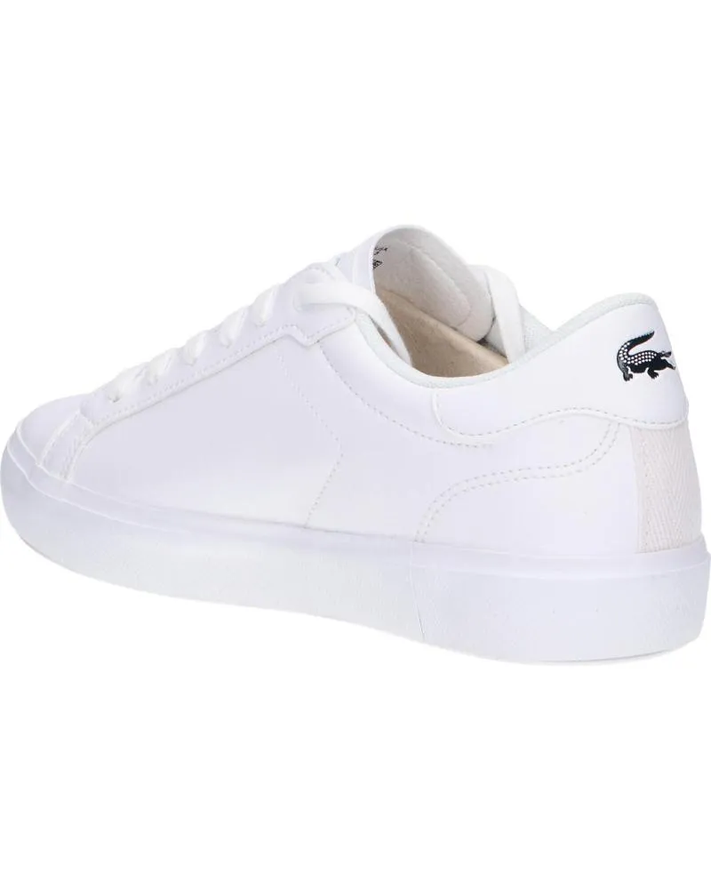 Deportivas de Mujer y Hombre y Niña y Niño LACOSTE 41SUJ0014 POWERCOURT 21G WHT-WHT