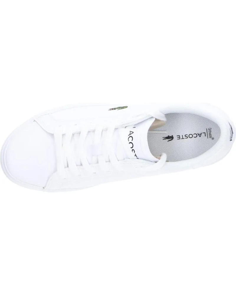 Deportivas de Mujer y Hombre y Niña y Niño LACOSTE 41SUJ0014 POWERCOURT 21G WHT-WHT