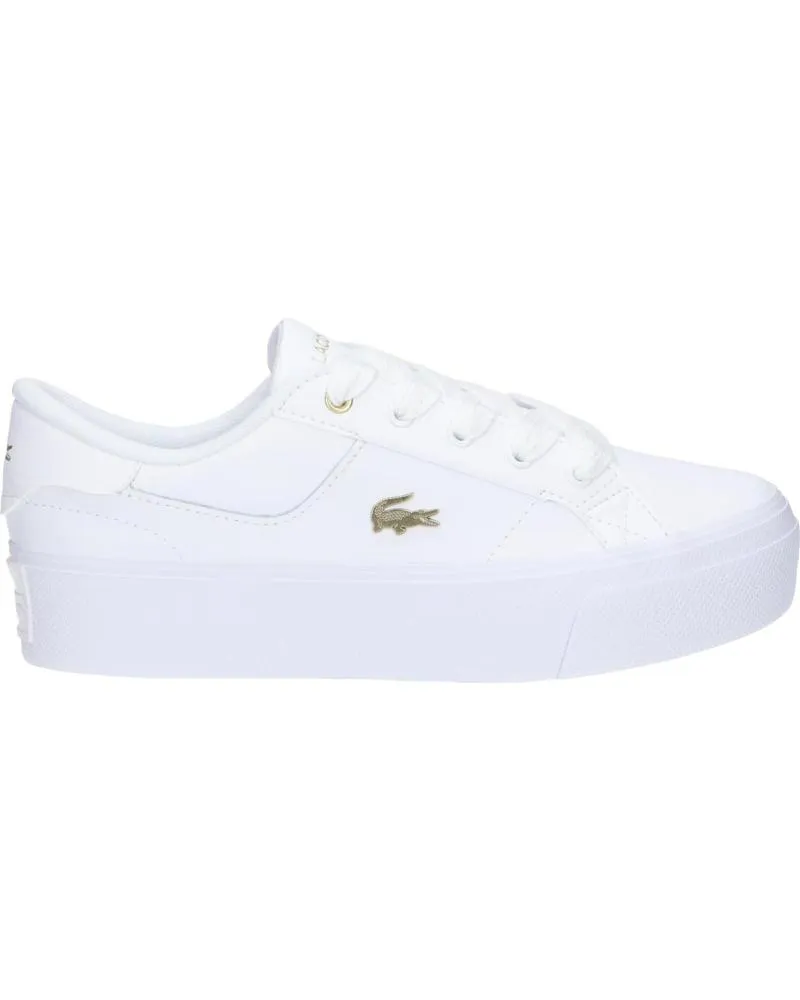 Deportivas de Mujer y Niña y Niño LACOSTE 47CFA0005 ZIANE PLATFORM 216 WHT-GLD