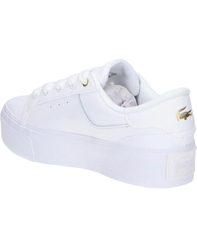 Deportivas de Mujer y Niña y Niño LACOSTE 47CFA0005 ZIANE PLATFORM 216 WHT-GLD