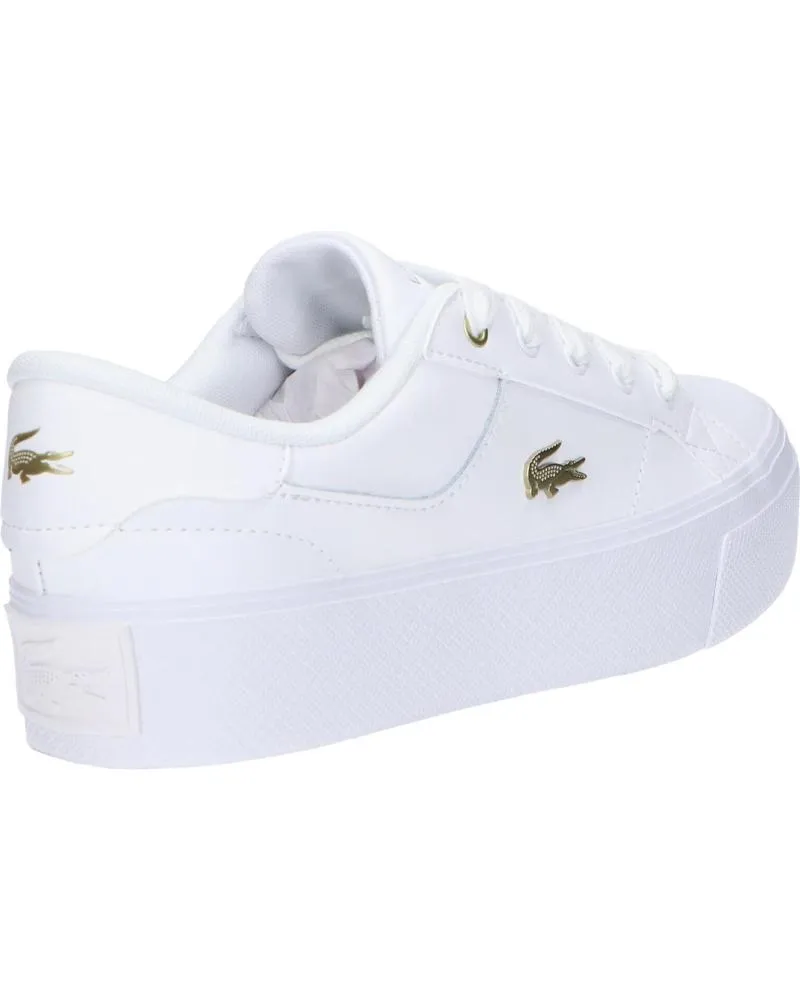 Deportivas de Mujer y Niña y Niño LACOSTE 47CFA0005 ZIANE PLATFORM 216 WHT-GLD