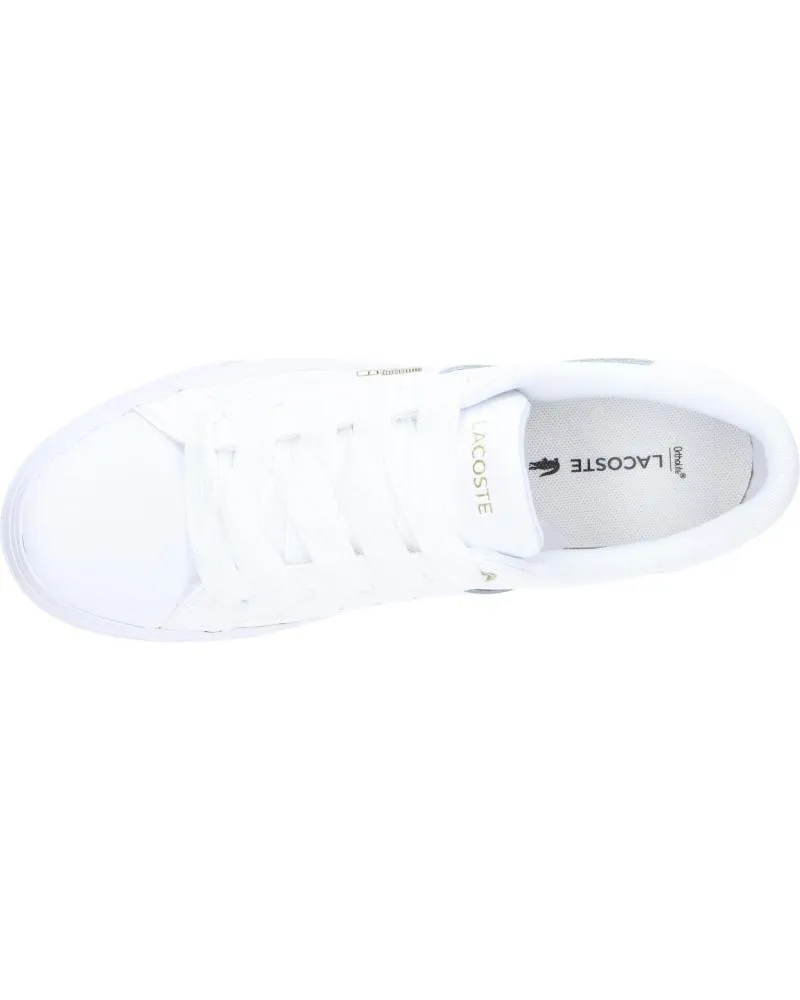 Deportivas de Mujer y Niña y Niño LACOSTE 47CFA0005 ZIANE PLATFORM 216 WHT-GLD