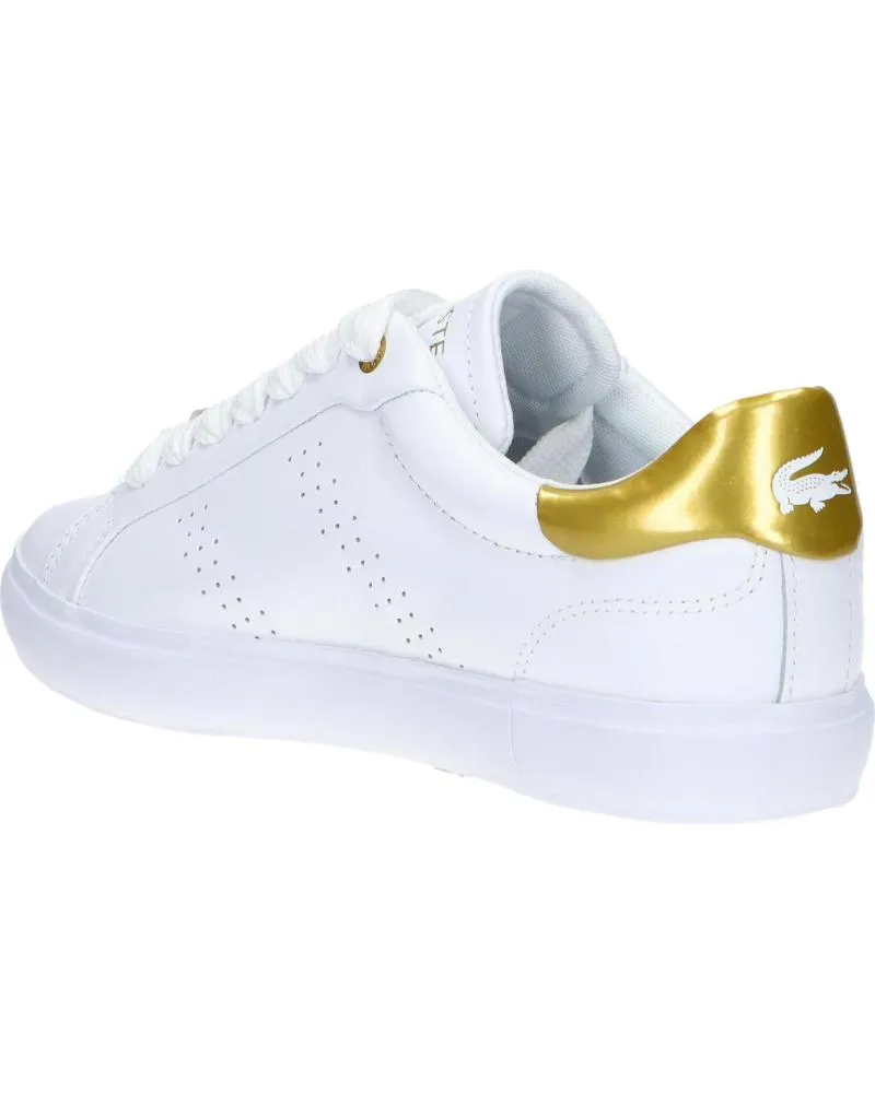 Deportivas LACOSTE  de Mujer y Niña 45SFA0034 POWERCOURT 2 0  216 WHT-GLD