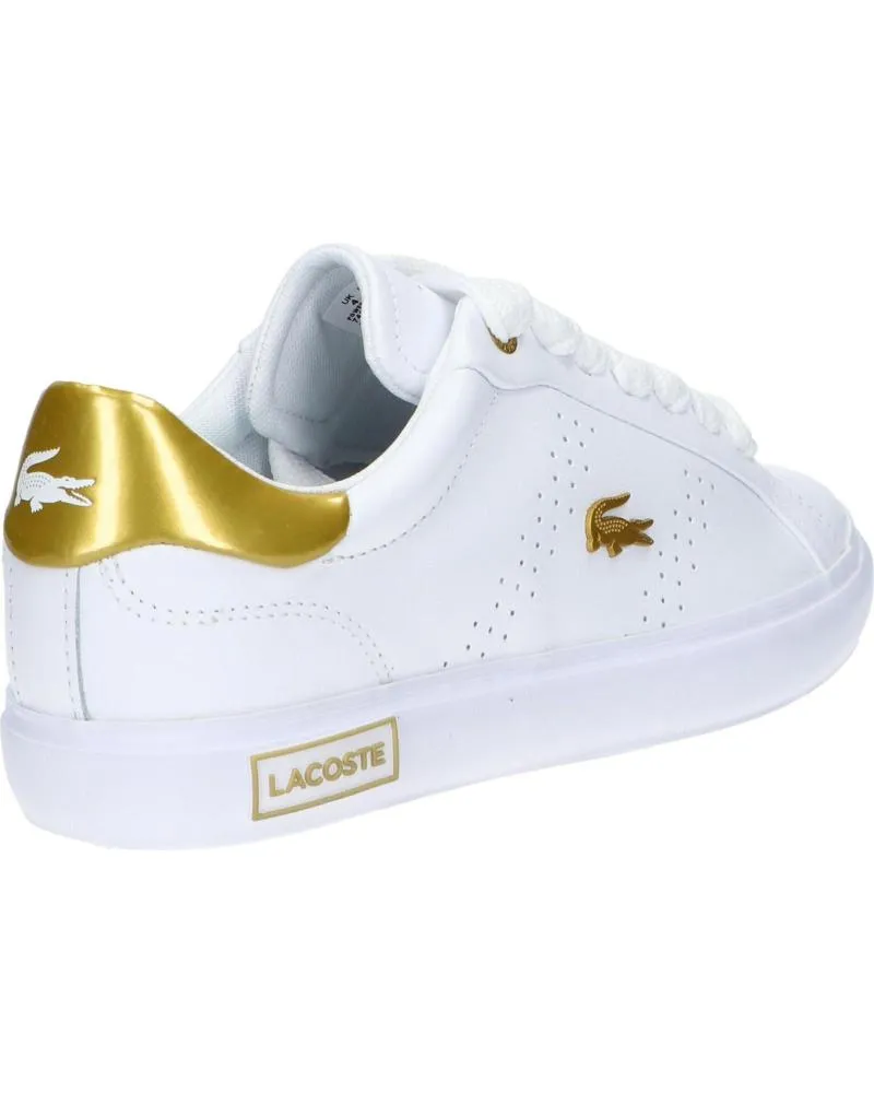 Deportivas LACOSTE  de Mujer y Niña 45SFA0034 POWERCOURT 2 0  216 WHT-GLD