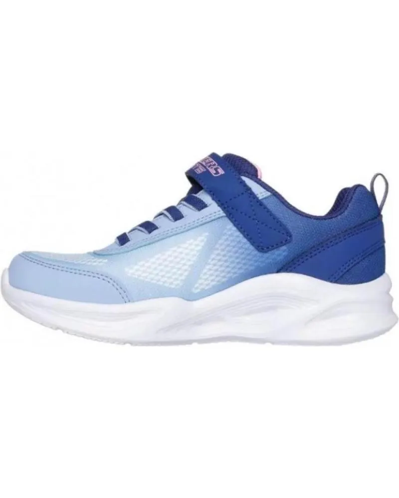 Deportivas SKECHERS  de Niña ZAPATILLA BEBE 303714N NVLB ROSA LUCES  AZUL