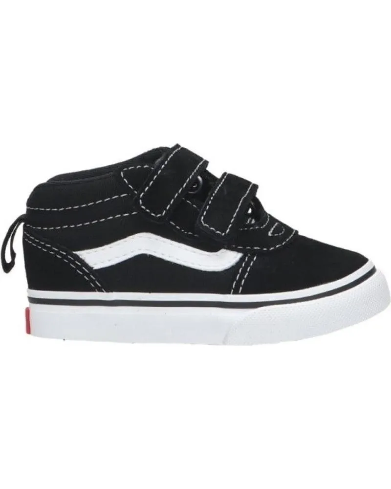 Deportivas VANS OFF THE WALL  de Niña y Niño VANS WARD MID V BB VELCRO NEGRO-BLANCO 1 - 20  IJU